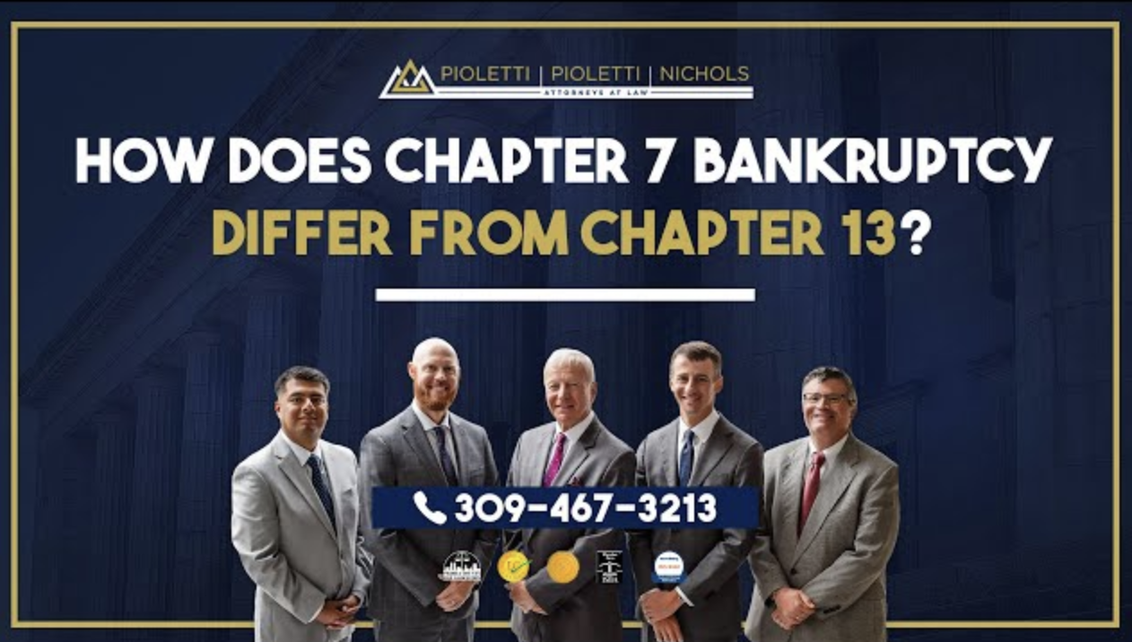 How does Chapter 7 bankruptcy differ from Chapter 13? – Pioletti Pioletti & Nichols